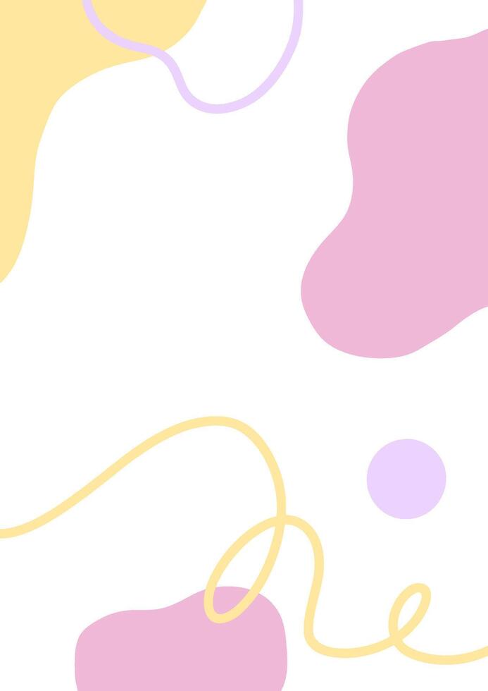 Abstract Colorful Graphic with Playful Shapes vector