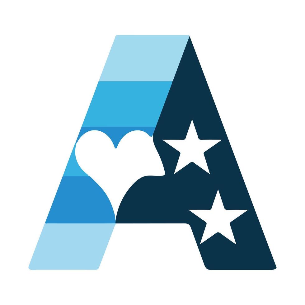 Colourfull Creative Letter A Shape Logo vector