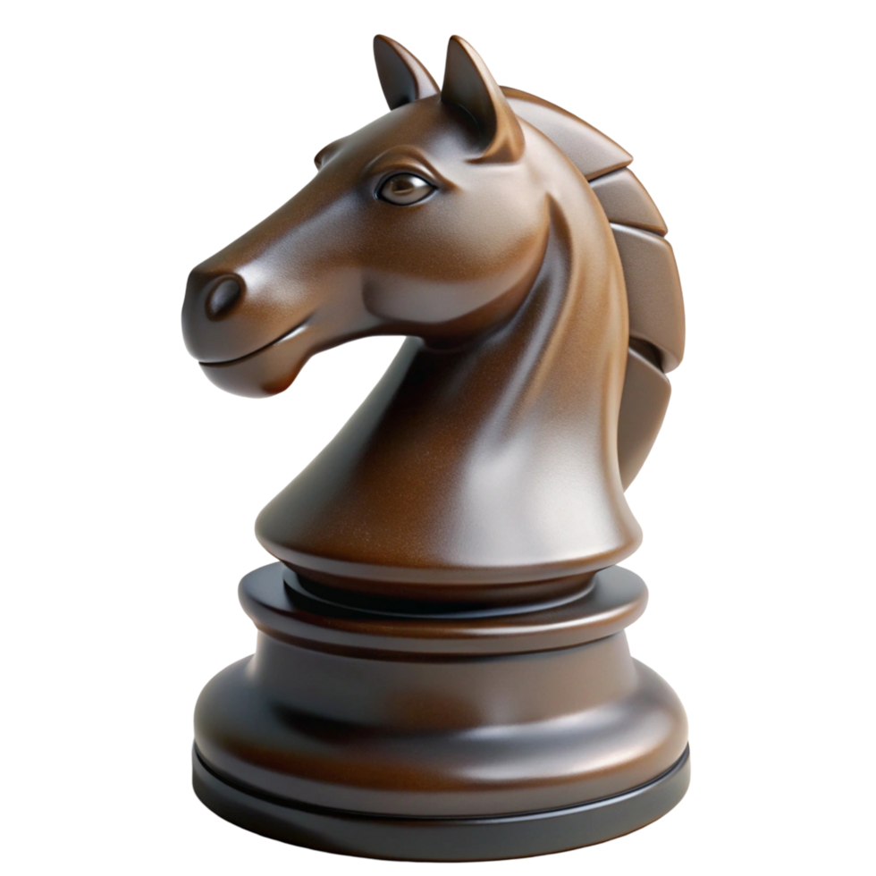 Bronze Knight Chess Piece Strategy, Power png