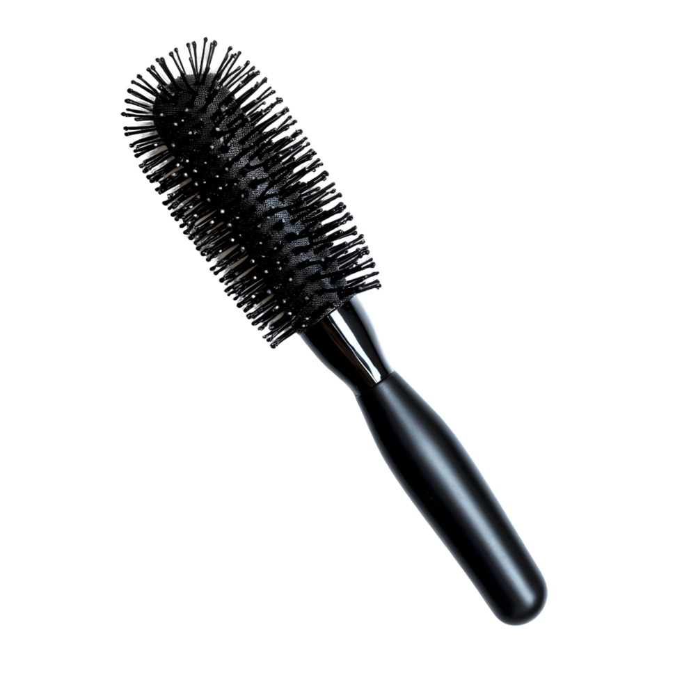 Volumizing Round Hairbrush with Firm Bristles png