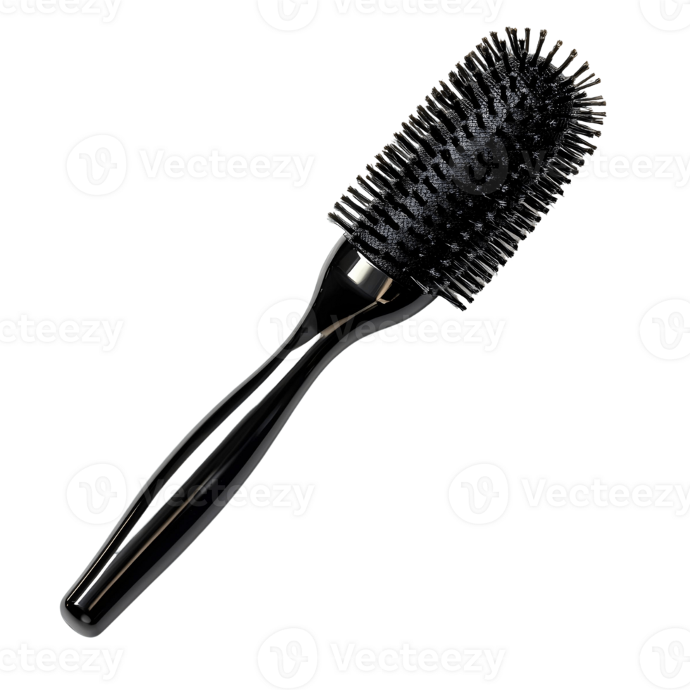 Ergonomic Handle Round Brush for Salon Use png