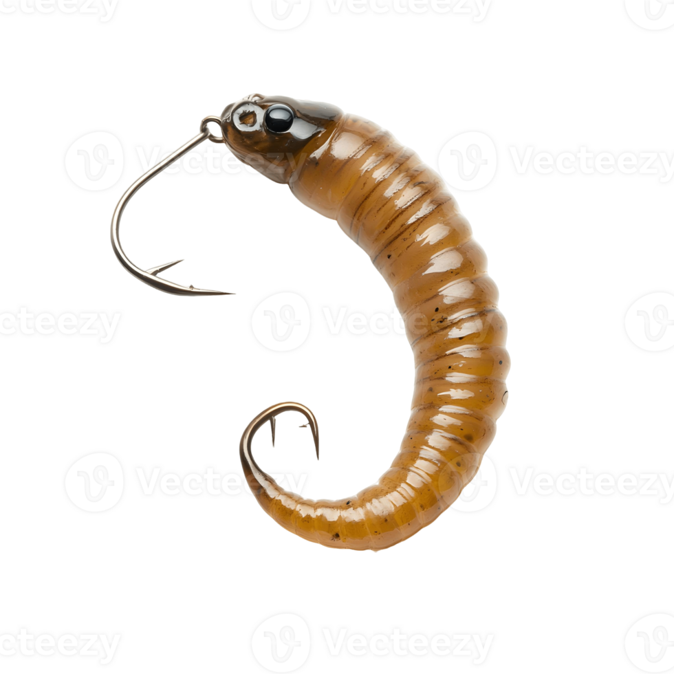 Fishing Hook with Artificial Worm for Better Catches png