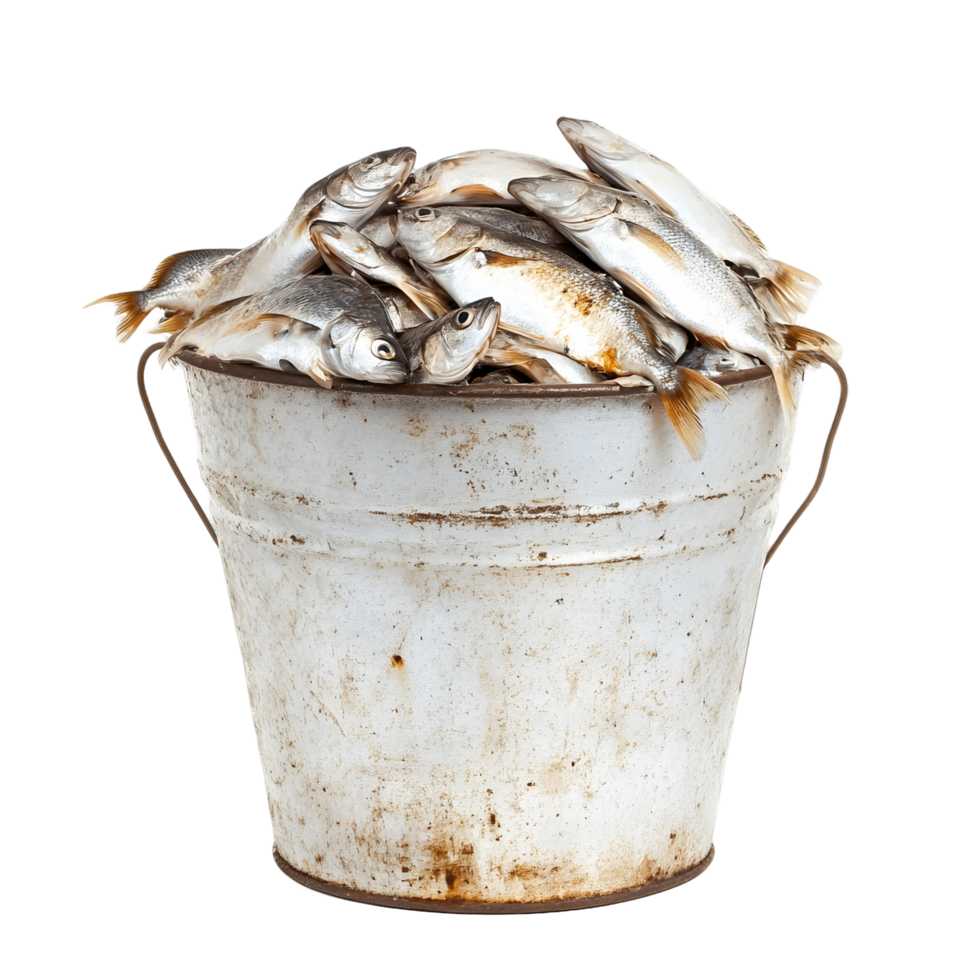 Practical 3D live bait container with a strong handle png