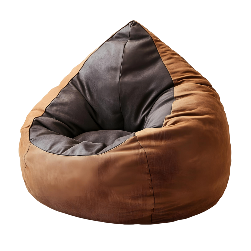 Comfortable 3D bean bag lounge chair for relaxation png