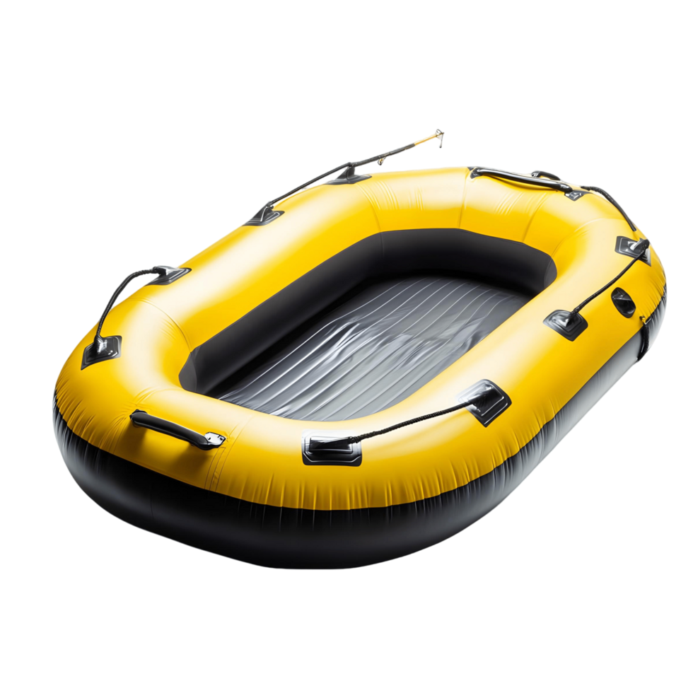 Inflatable float tube designed for comfortable fishing png