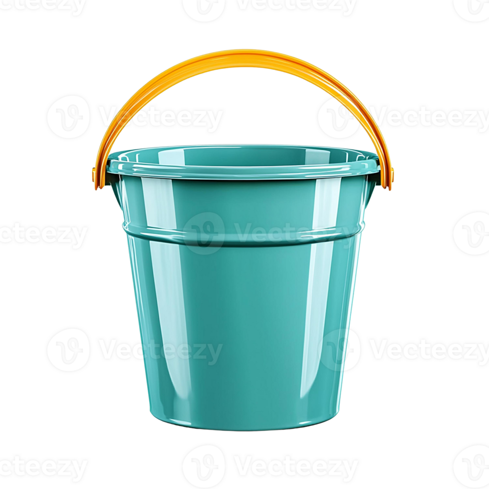 Colorful bucket perfect for summer activities and outdoor fun. png