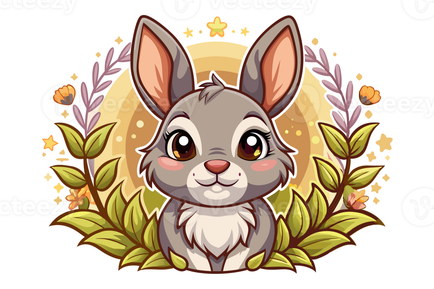 rabbit logo symbol cartoon illustration png