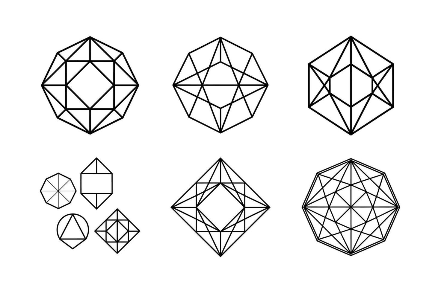 Traditional Geometric Ornament Vectors Designs