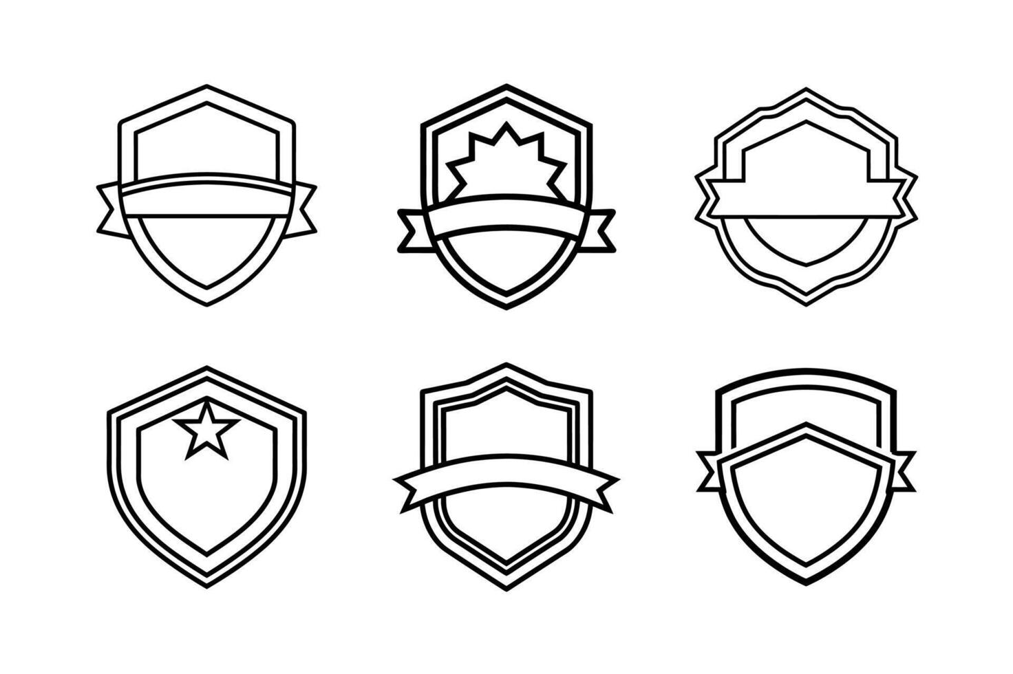Hand Drawn Badge Ornament Vectors Elements