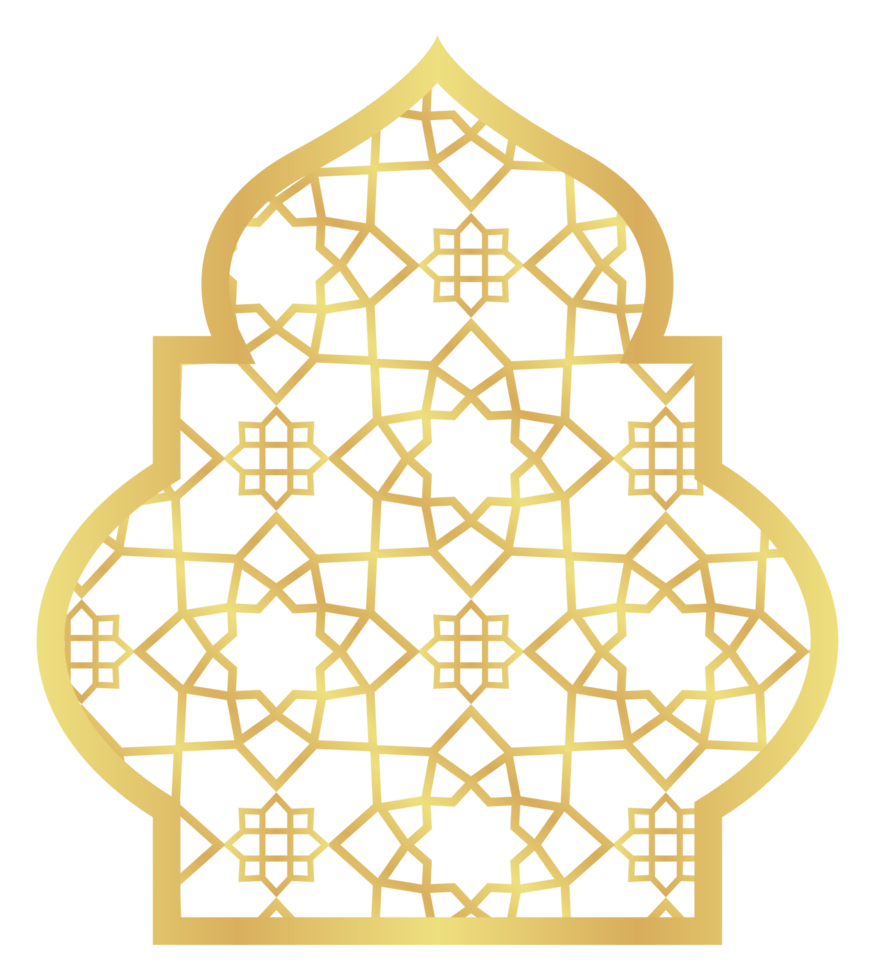 The Dome with Rectangle Circle Gold Gradient with Islamic Pattern Oriental Style Islamic Frame Arches with Modern Boho Mosque Dome for Door png