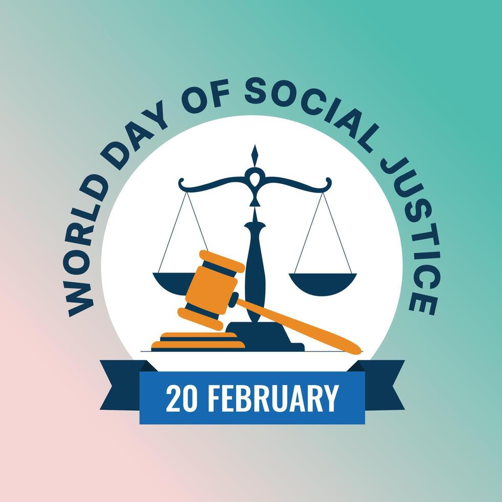 Illustration for World Day of Social Justice vector