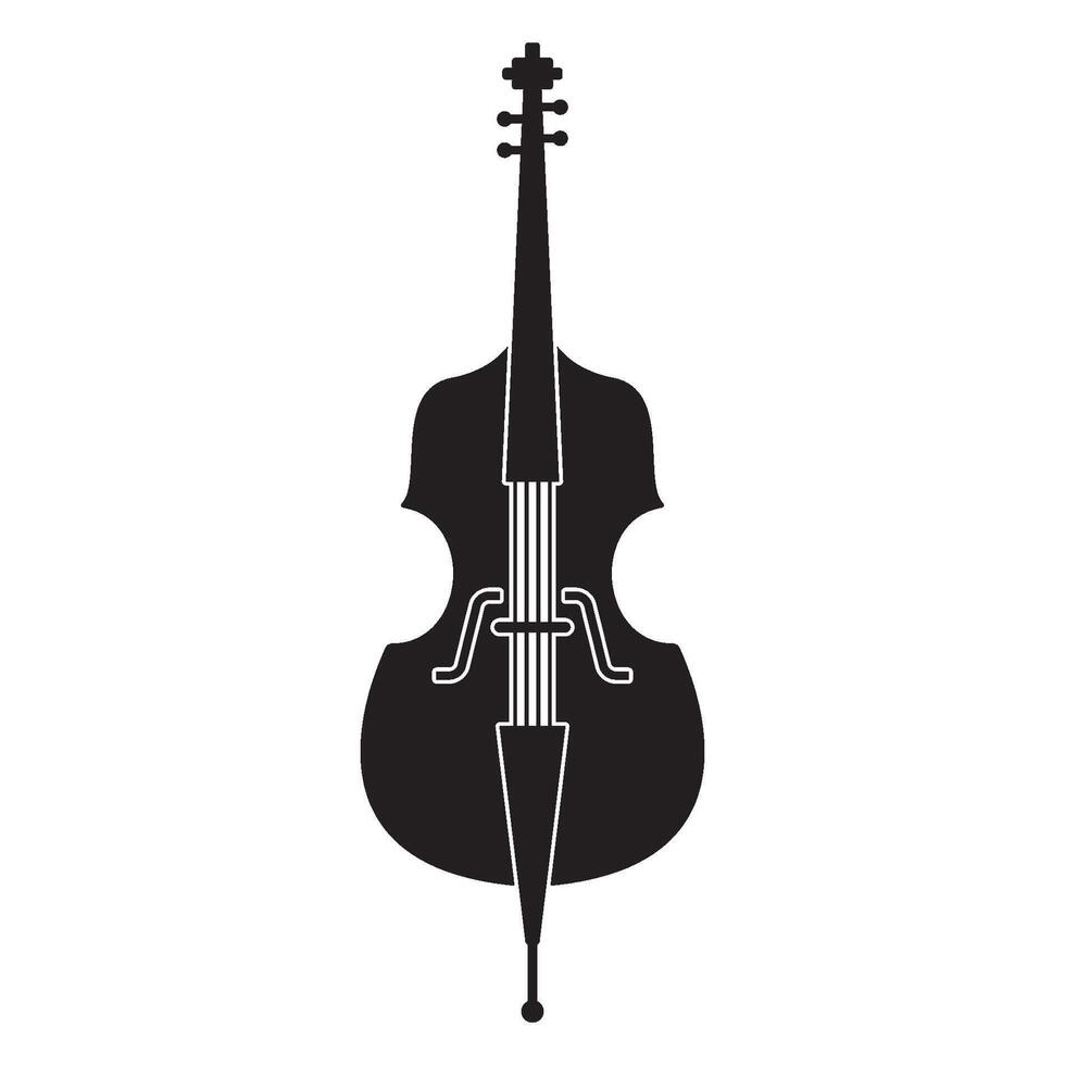Contrabass icon design element vector