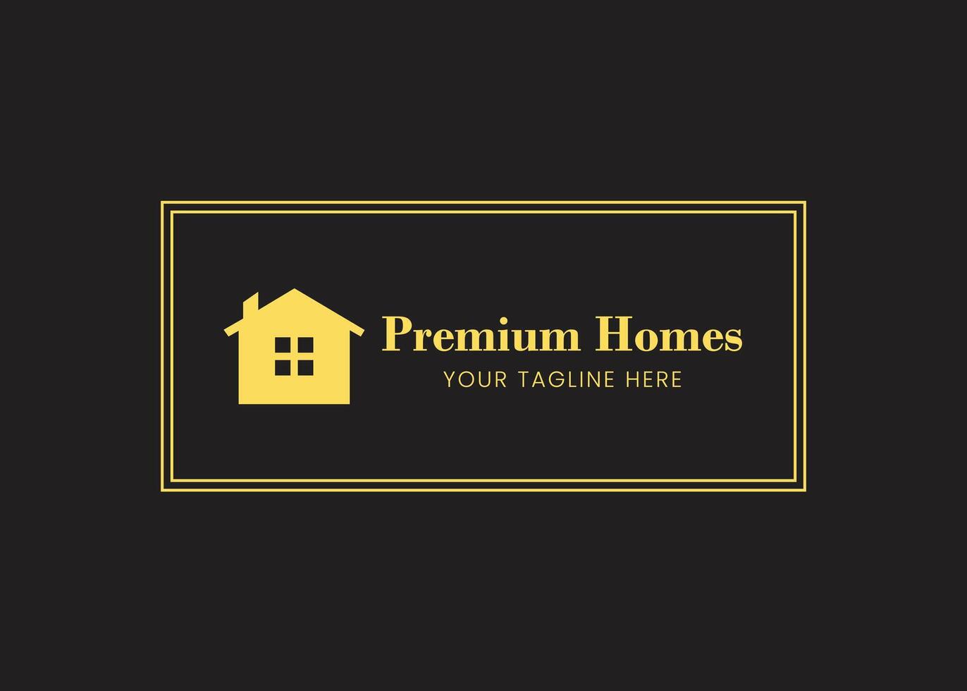 minimal house logo vector