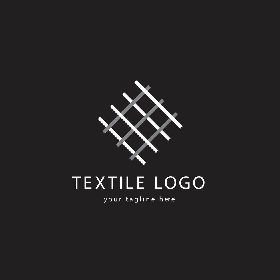 Textile weave logo vector