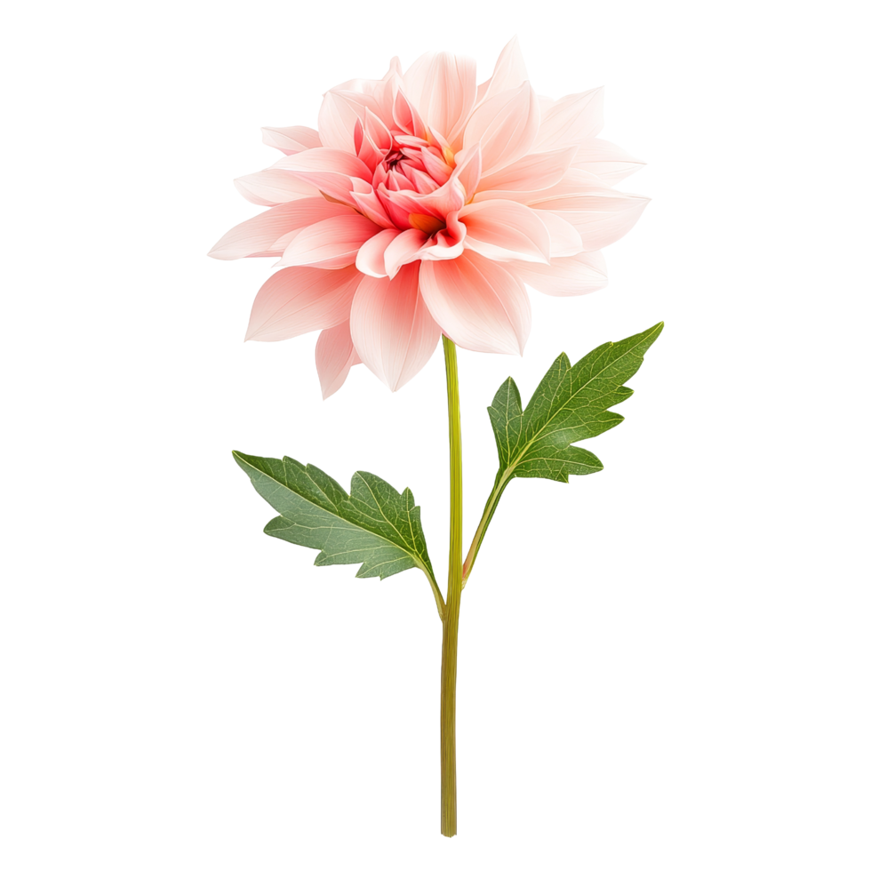 Dahlia flower front view png