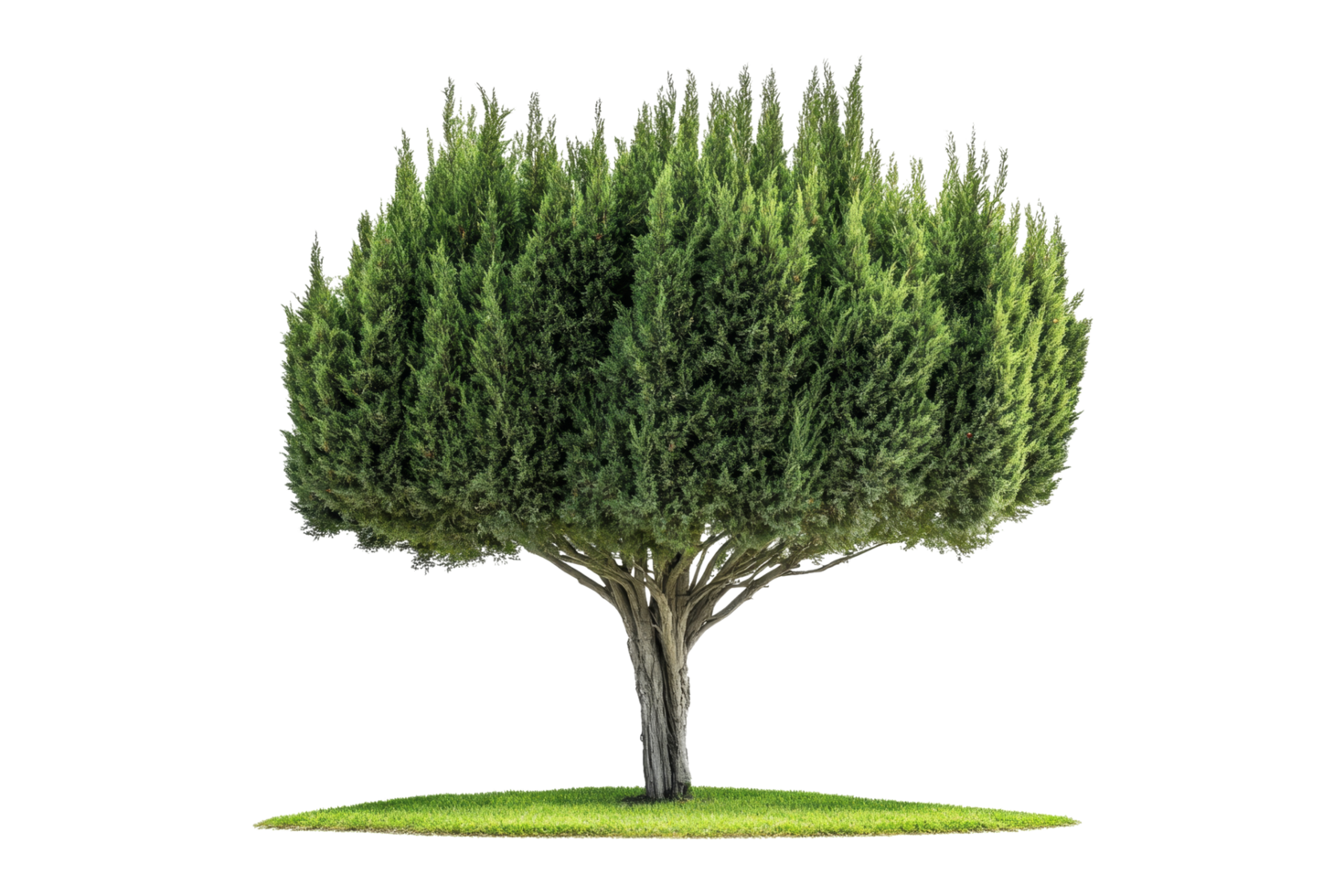 Cypress tree nature front view png