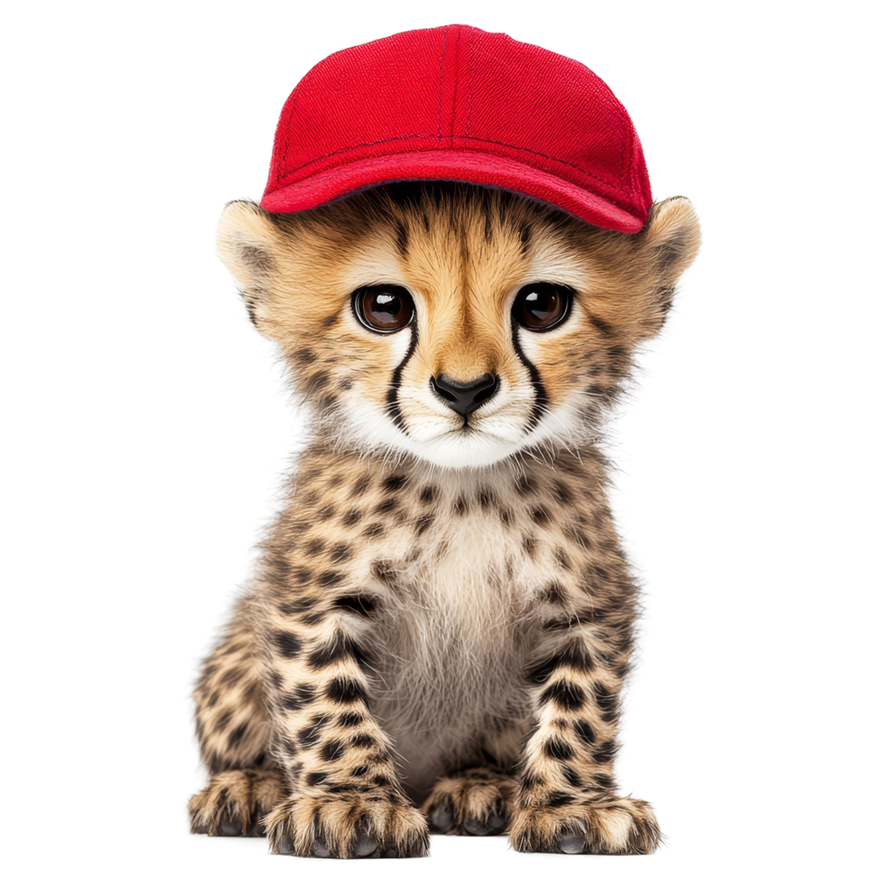 Speedy cheetah doll racing in playful setting png