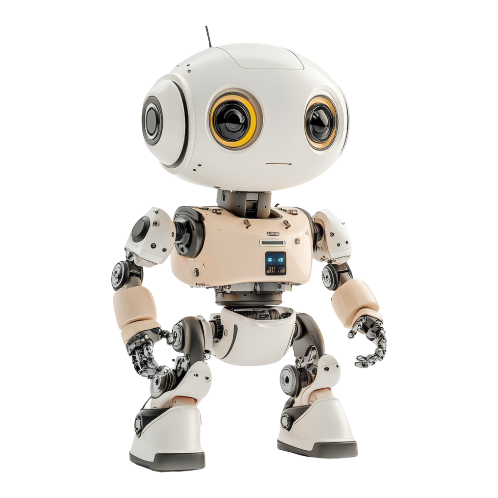 Educational robot display tech concept png