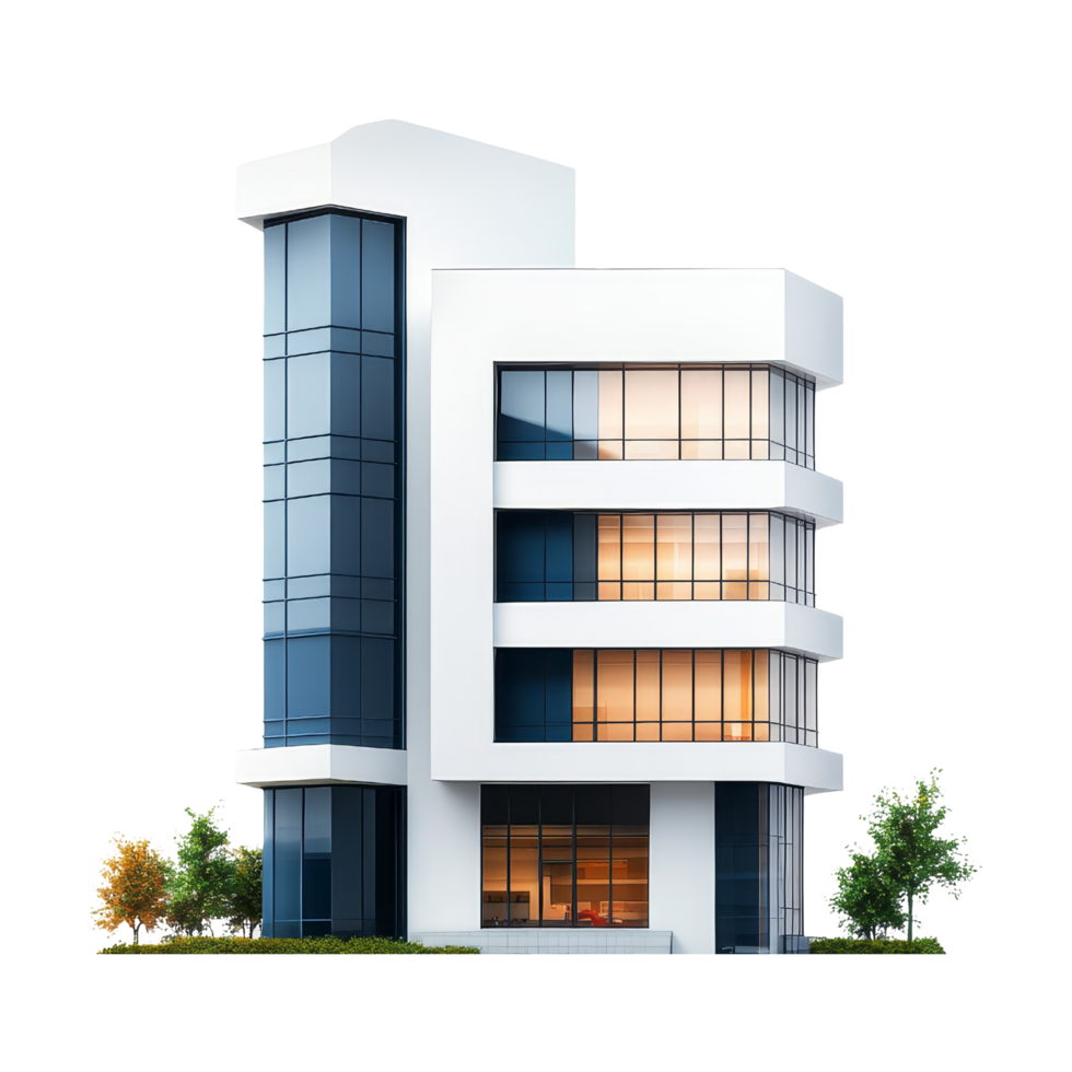 Energy efficient building systems in modern architecture png