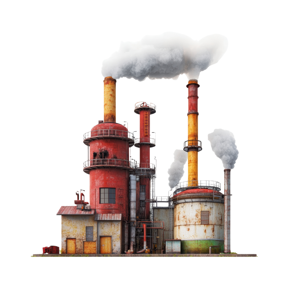 Industrial factory view png