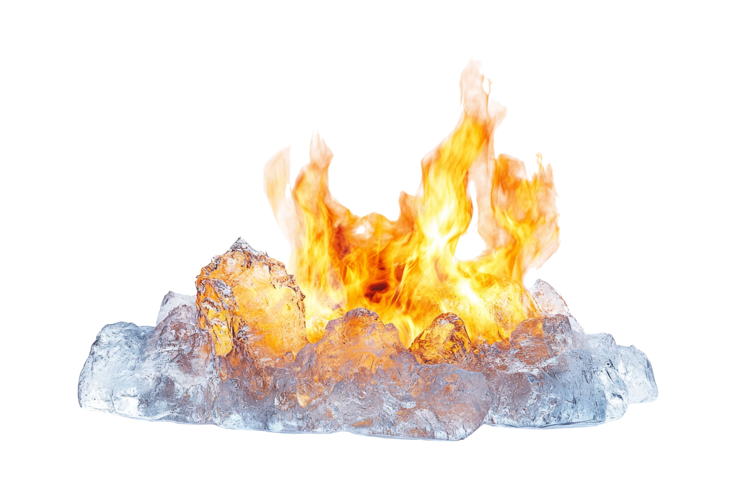 Fire and ice nature's contrast png