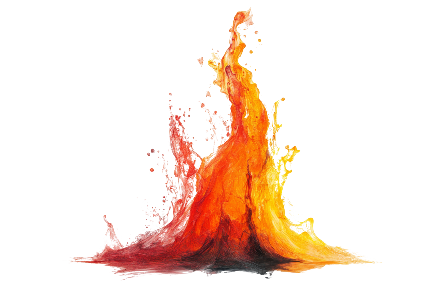 Celebratory fire display abstract art png