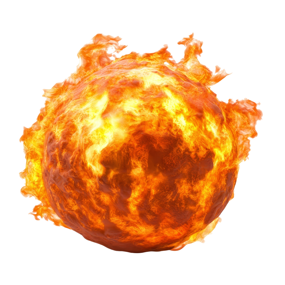 Fireball burst display digital art png