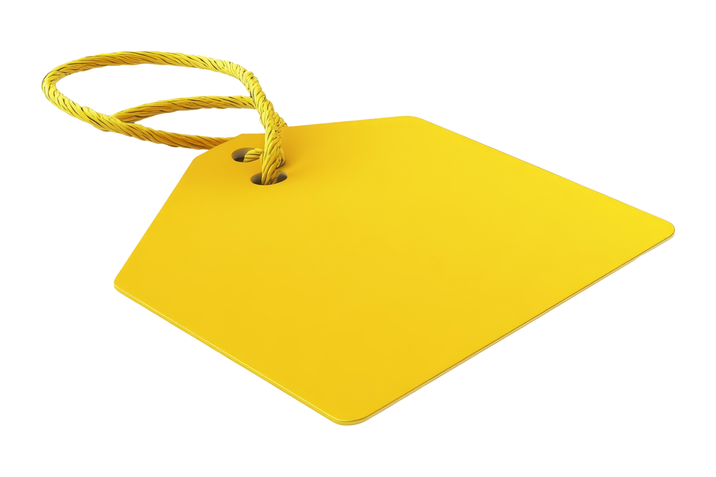 Yellow tag action on product display retail store image png