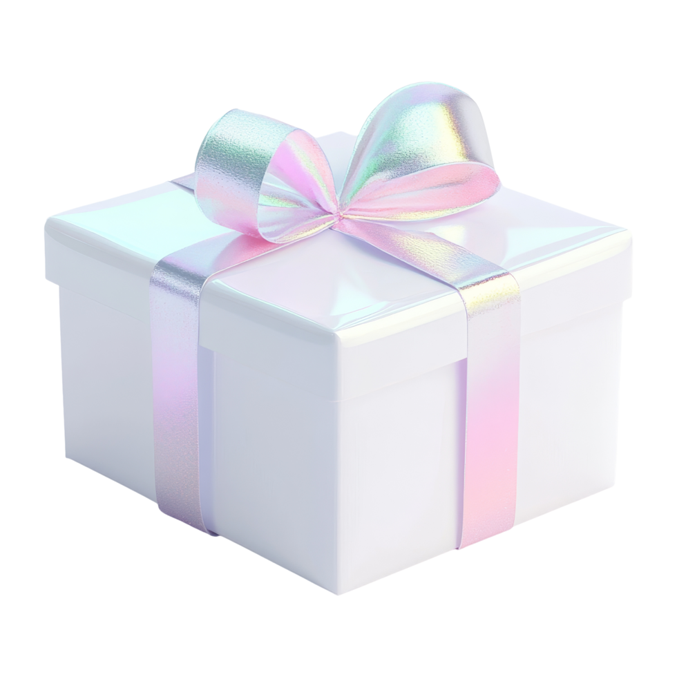 Gift box with bow home product image white close-up png
