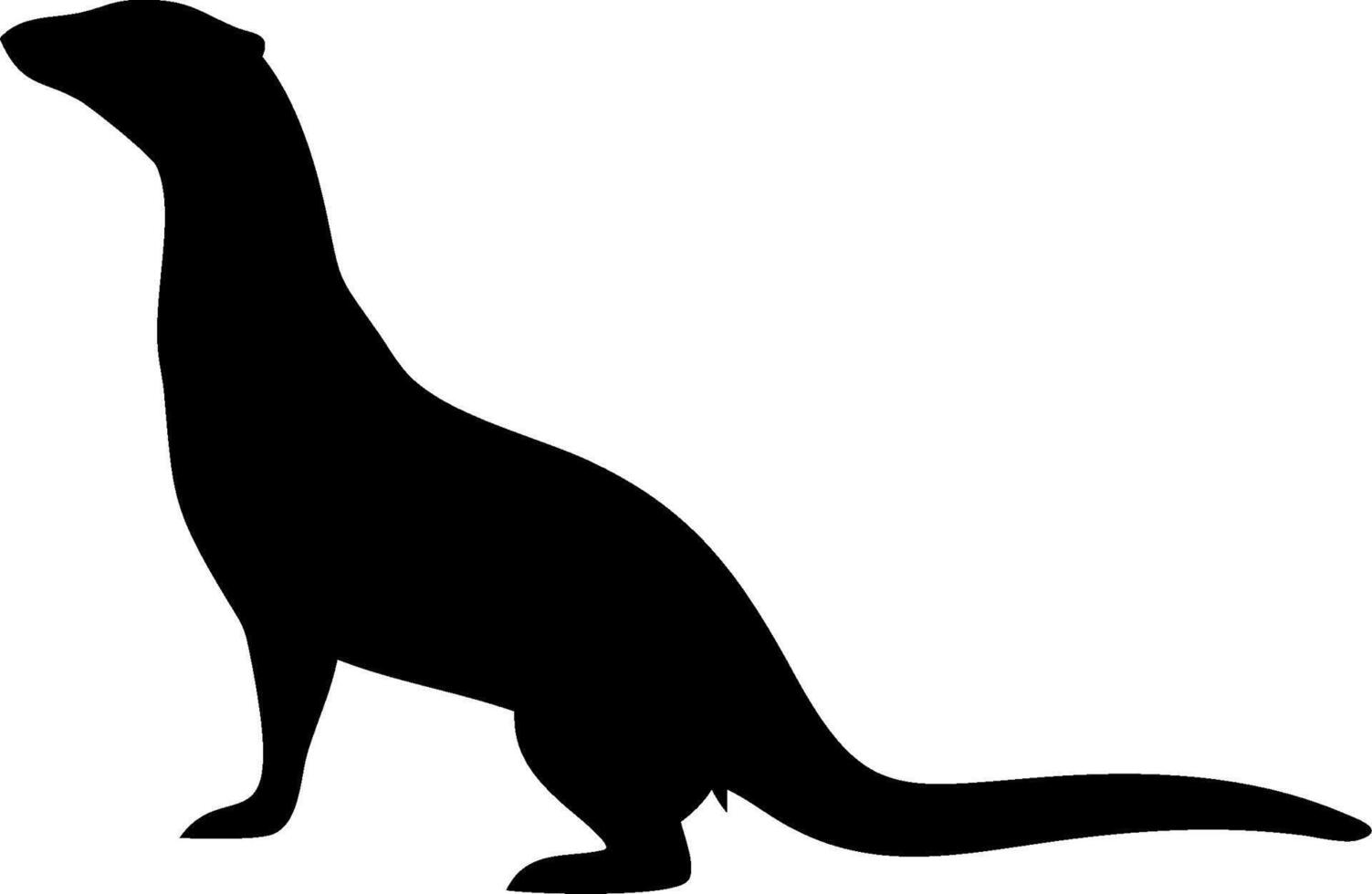 Mongoose Silhouette Illustration vector