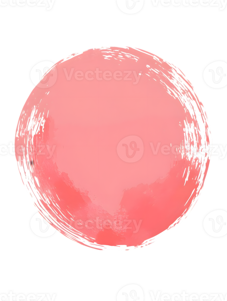 Abstract Pink Textured Circle on Transparent Background png