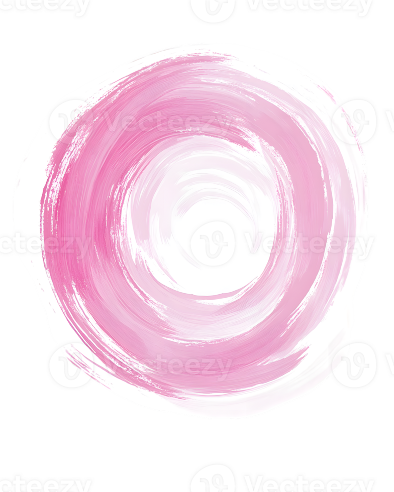 Abstract Pink Watercolor Swirl on Transparent Background png