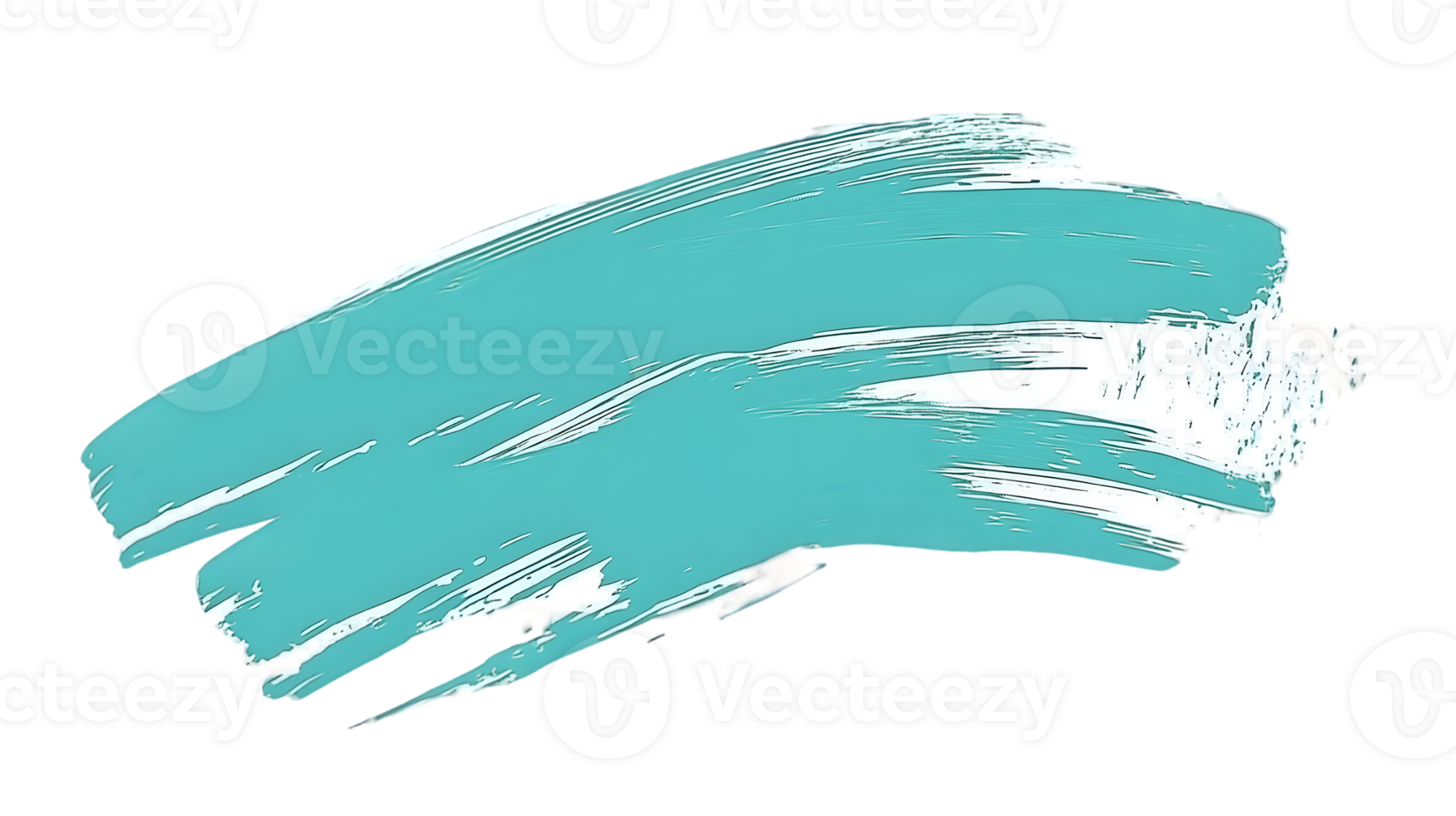 Abstract Teal and White Paint Stroke png