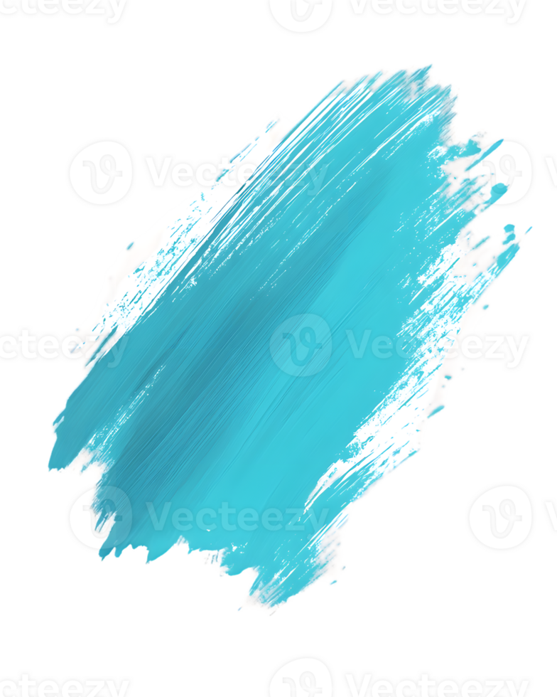 Teal and White Paint Stroke on Transparent Background png