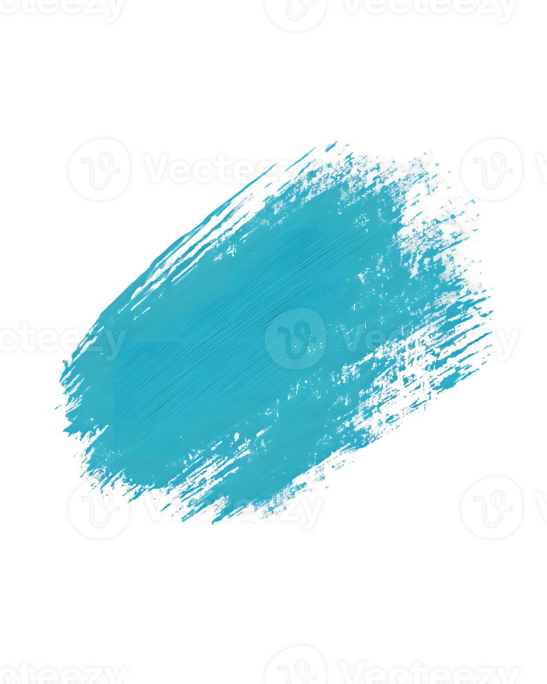Turquoise Paint Stroke on Transparent Background png