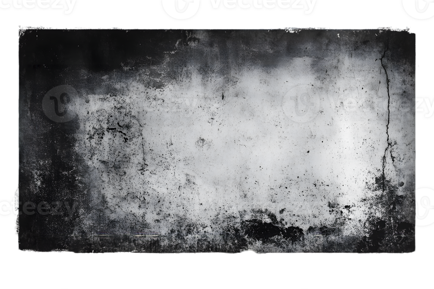 Black And White Grunge Texture Overlay With Distressed Effect png