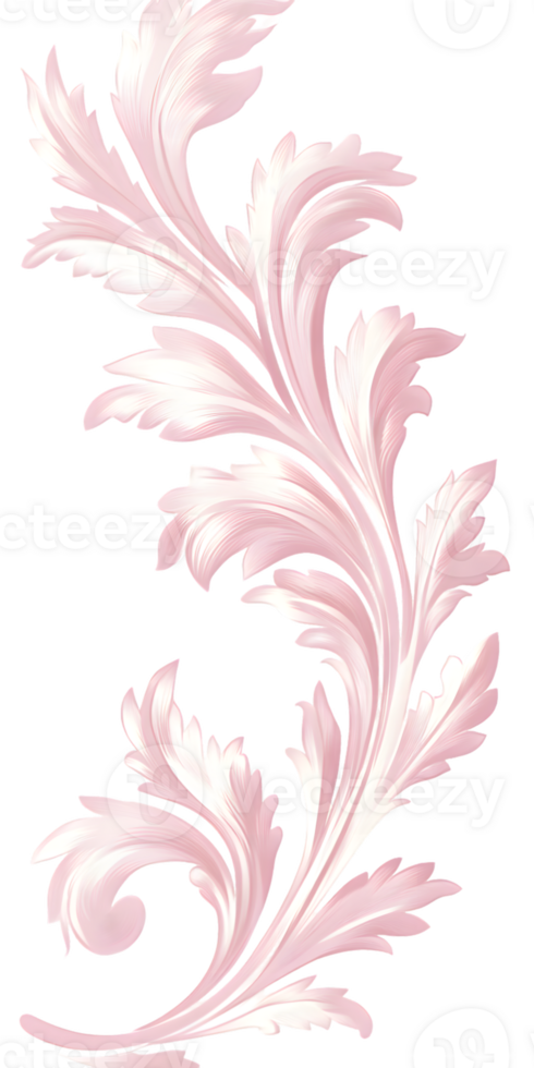 Delicate Pink Floral Design Element png