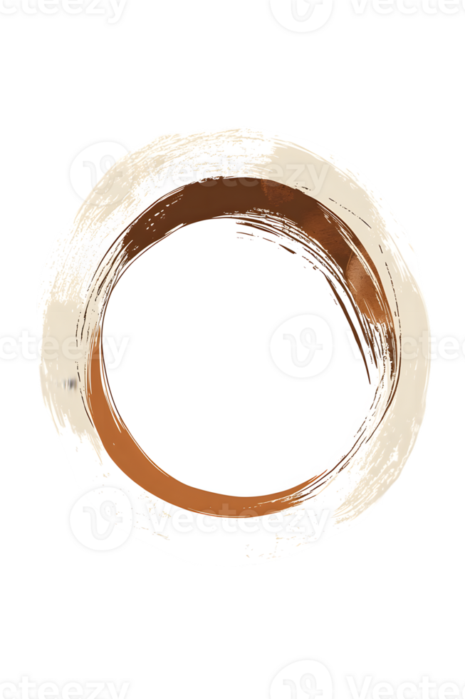 Abstract Beige and Brown Circular Design png