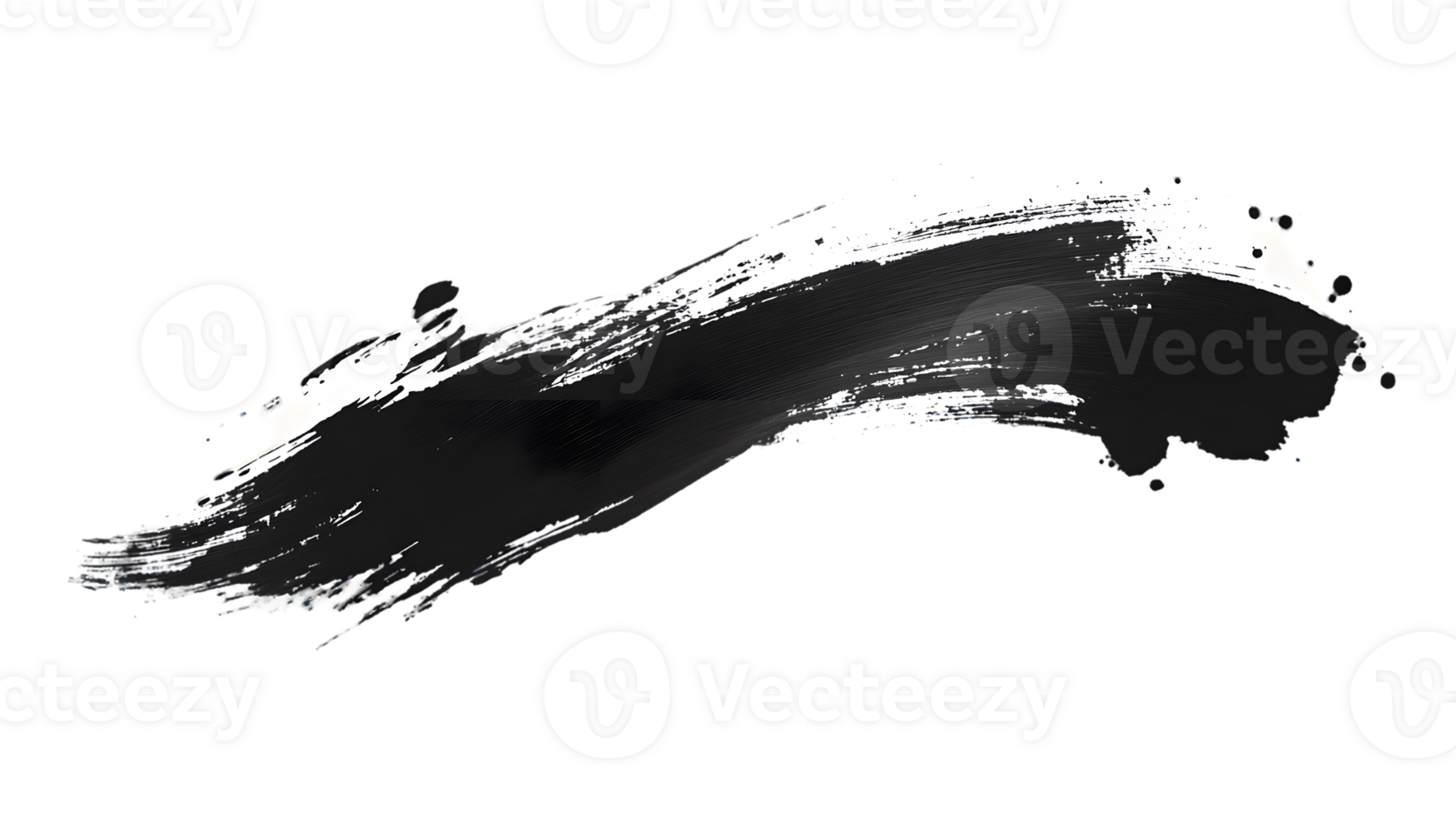 Black White Paint Stroke png
