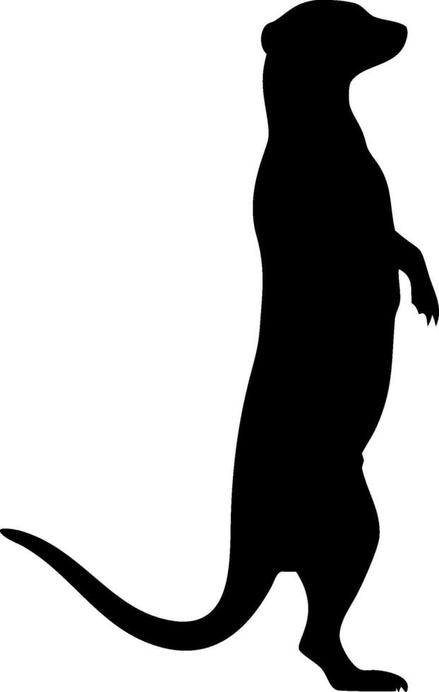 Meerkat Silhouette Design vector