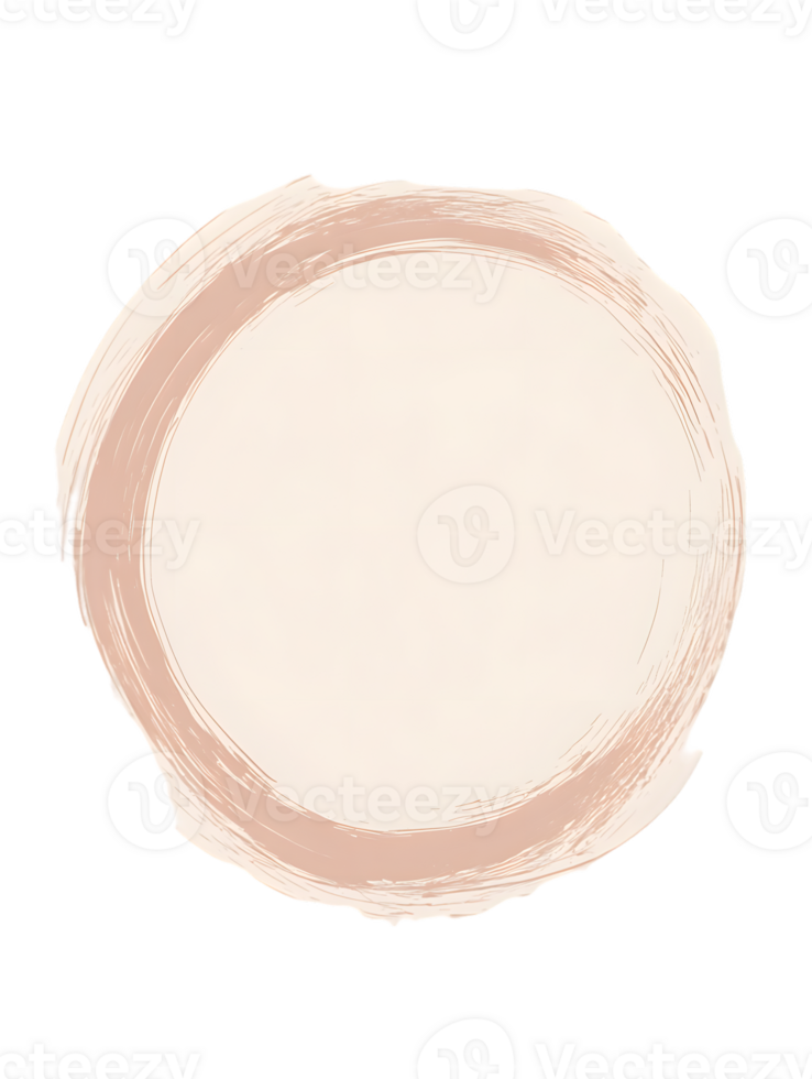 Abstract Pink and Beige Circular Design Element png