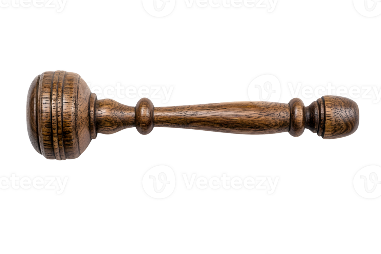 Dark Brown Wooden Mallet png