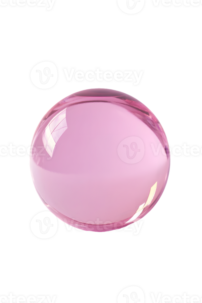 Glossy Pink Sphere png
