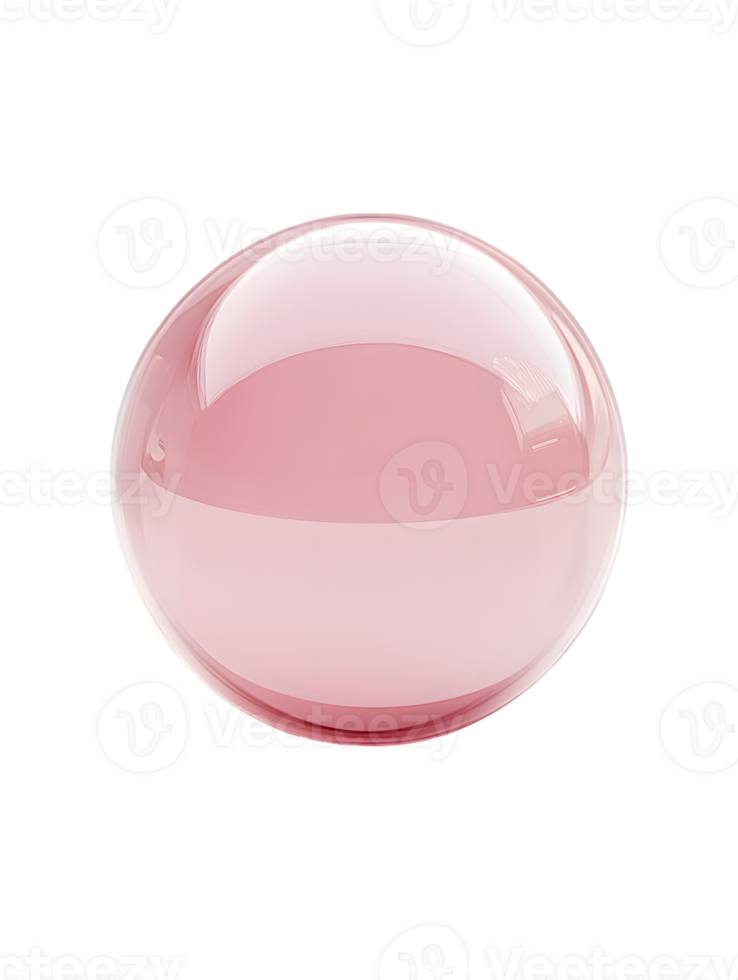 Glossy Sphere on Transparent Background png