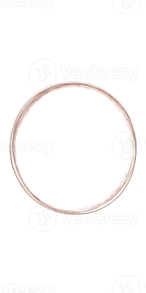 Simple Beige Circular Shape with Transparent Background png