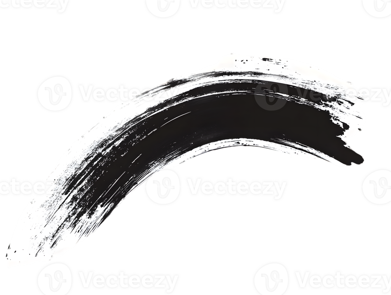 Grayscale Paint Strokes on Transparent Background png