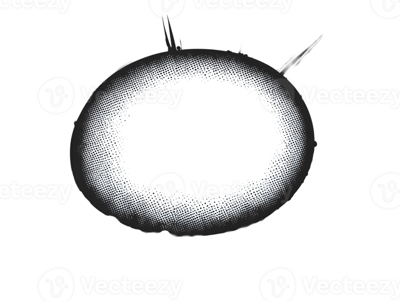 Abstract Black and White Textured Sphere Illustration png
