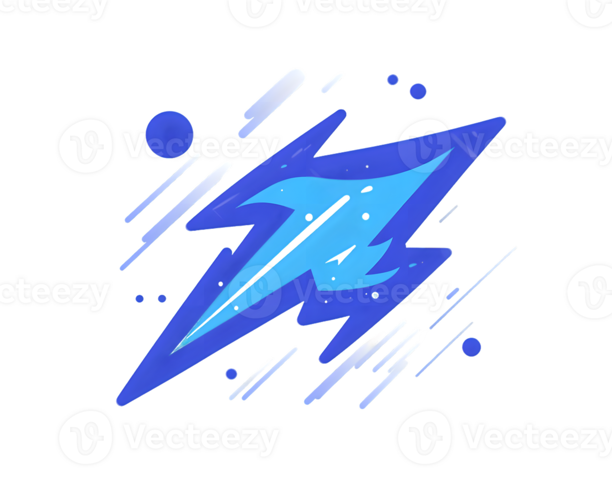 Abstract Blue and White Dynamic Brush Stroke Design Element png
