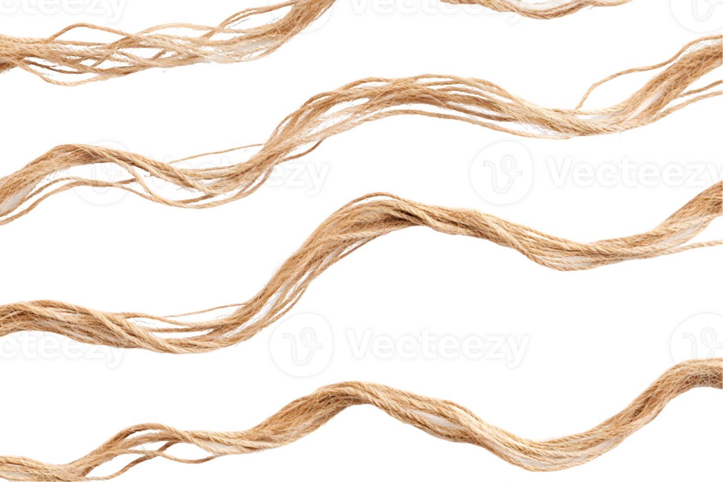 Abstract Beige String Waves on Transparent Background png