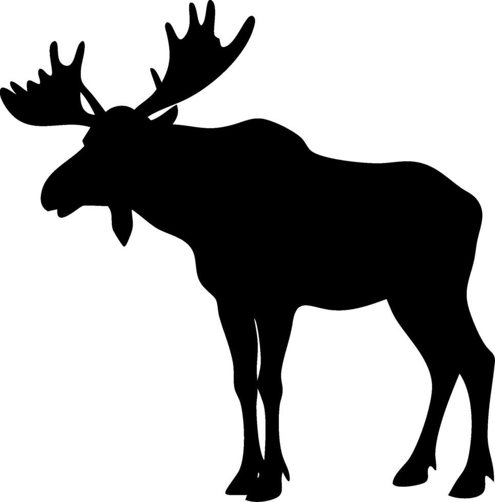 Majestic Moose Silhouette Design for Nature Lovers vector